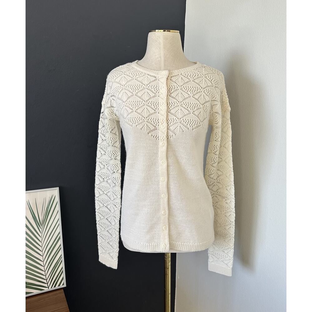 Coupe Collection Button Knit Cardigan Wool Blend Italian Delicate Elegant
